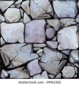 Seamless texture of stones in grey colors.