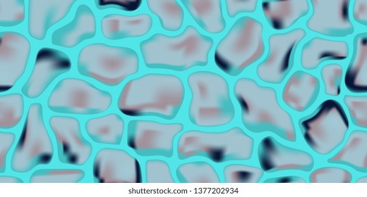 Seamless texture. Stones. Stone wall Cobblestones. Rounded stones. Seamless background. Vector graphics