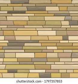 Seamless texture of stonewall. Vector illustration of stone background.