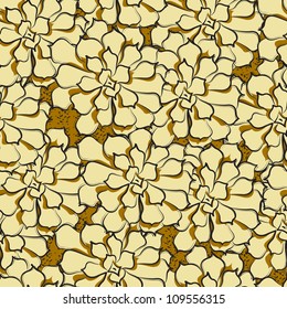 Seamless texture with succulents