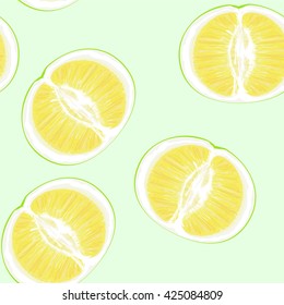 seamless texture Sweetie citrus fruits