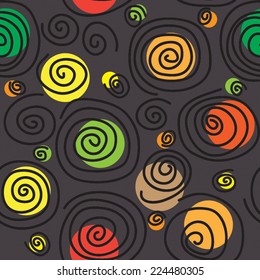 seamless texture with swirls, illustration