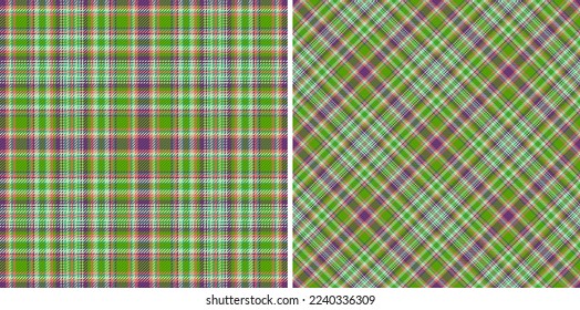 Tartán de textura sin foco. Tela de patrón textil. Coloca la comprobación del vector de fondo en juego.