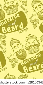 seamless texture, text, mustache, beard, hair, beauty, fashion, funny men