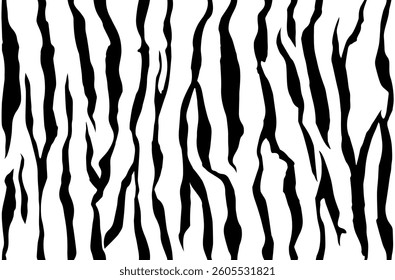 seamless texture tiger, popular pattern zebra stripe repeated black and white jungle safari. print