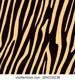 Seamless texture of tiger skin. The vector is editable.