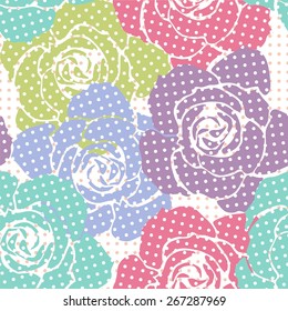 seamless texture with tracery figured pattern. Vector illustration