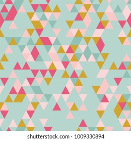 Seamless Texture. Triangle Seamless Background with Triangle Shapes of Different colors.  Textile, Fabric, Paper, Wallpaper Print Template for Business Broshure,
Cover Book. Template for Your Design