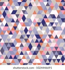 Seamless Texture. Triangle Seamless Background with Triangle Shapes of Different colors.  Textile, Fabric, Paper, Wallpaper Print Template Magazine, Leaflet, Booklet. Template for Your Design