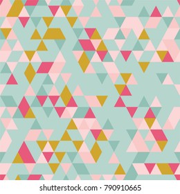 Seamless Texture. Triangle Seamless Background with Triangle Shapes of Different colors.  Textile, Fabric, Paper, Wallpaper Print Template for Business Broshure,
Cover Book. Template for Your Design