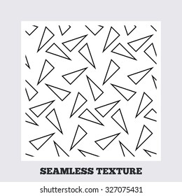 Seamless texture. Triangles lines texture. Stripped geometric seamless pattern. Modern repeating stylish texture. Flat pattern on white background. Vector