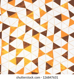 Seamless texture with triangles, mosaic endless pattern. Seamless pattern can be used for wallpaper, pattern fills, web page background,surface textures. Gorgeous seamless floral background