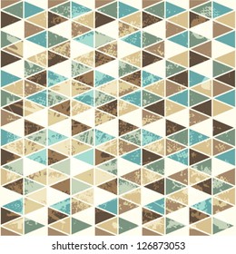 Seamless texture with triangles, mosaic endless pattern. That square design has the ability to be repeated or tiled without visible seams.