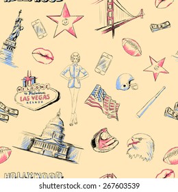seamless texture USA America