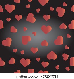 Seamless texture for Valentine's day card with 3D effect