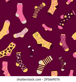 seamless texture vector background socks