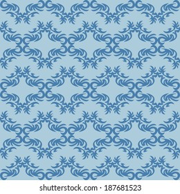 Seamless texture vector illustration with ornaments.