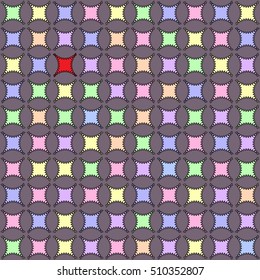 Seamless texture vector pattern made of geometric squares.Geometric repeating square ornament. Ideas for wrapping, cards, banner, background, wallpaper.