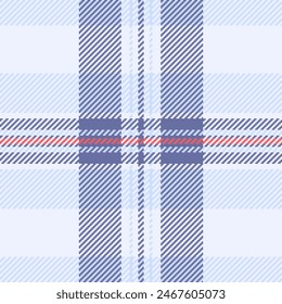 Seamless texture vector of textile plaid pattern with a tartan background check fabric in white and light colors.