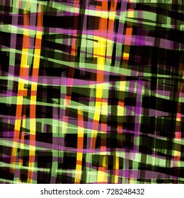Seamless texture. Vertical and horizontal intersecting brush strokes. Like grunge plaid pattern.  Abstract vector background for web page, banners, fabric, home decor, wrapping 