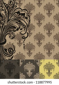 Seamless texture in Victorian style