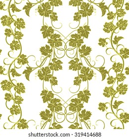 Seamless texture with vines.