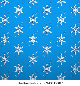 Seamless texture wallpaper snowflake. Seamless texture new web background snowflake of blue color.