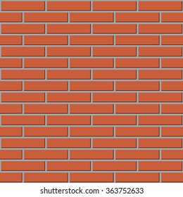 seamless texture walls of red brick vector background