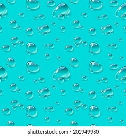 Seamless texture with water drops