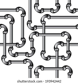 seamless texture with water pipes