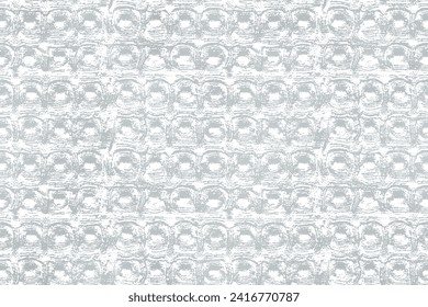 Seamless texture of white waffle towel made from pique fabric. Kitchen cotton textile pattern. Vector illustration.