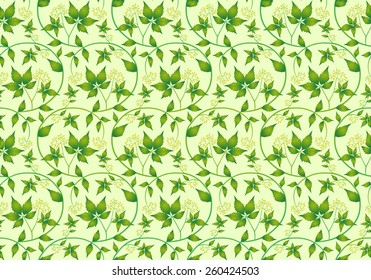 Seamless texture wild grapes. Vector background.