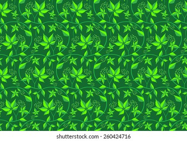 Seamless texture wild grapes. Vector background.