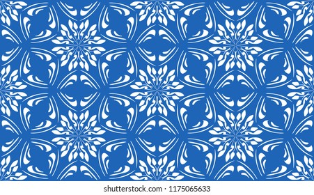 Seamless texture. Winter decoration. Snowflakes.