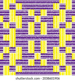 Seamless texture with yellow and violet lines. Seamless vector illustration eps 10.