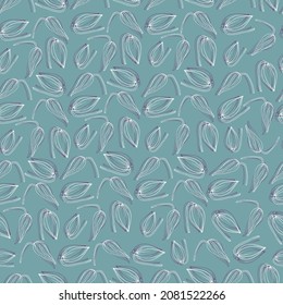 Seamless texture for your design. Hand-drawn floral background. Illustration can be used for templates, wallpaper. 