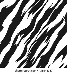 Seamless texture of zebra skin. Vector seamless pattern.