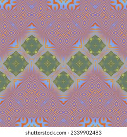 Seamless textured abstract background in blue green yellow and orange colors