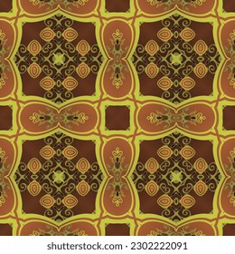 Fondo abstracto sin textura en color marrón con rayas de oro