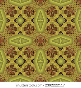Seamless textured abstract background in brown color with gold stripes