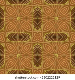 Fondo abstracto sin textura en color marrón con rayas de oro