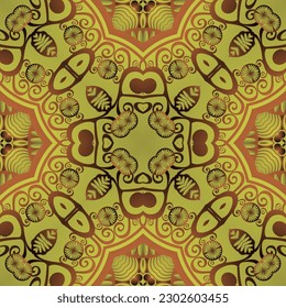 Fondo abstracto sin textura en color marrón combinado con oro amarillo