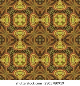 Fondo abstracto sin textura en color marrón oscuro combinado con oro amarillo