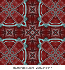 Seamless textured abstract background in maroon red combined with blue