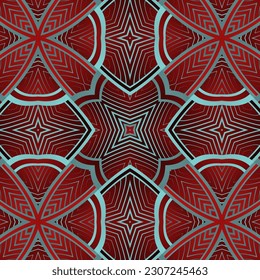 Seamless textured abstract background in maroon red combined with blue