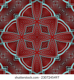 Seamless textured abstract background in maroon red combined with blue