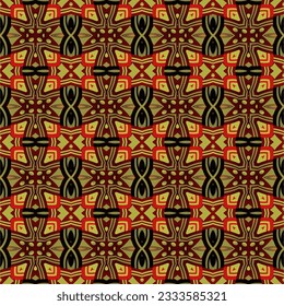 Seamless textured abstract background in red, yellow gold and other colors