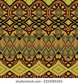 Seamless textured abstract background in red, yellow gold and other colors