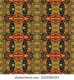 Seamless textured abstract background in red, yellow gold and other colors