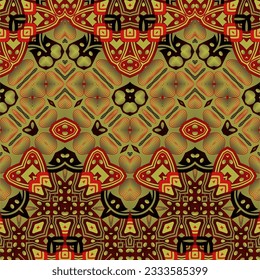 Fondo abstracto sin texturas en rojo, dorado amarillo y otros colores